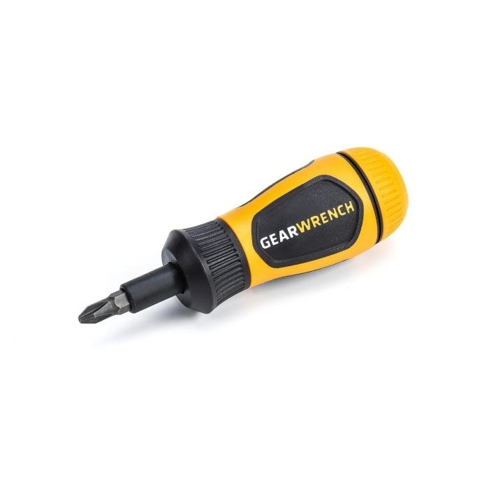 GEARWRENCH 80061R 6 - in - 1 Stubby Ratcheting Multi - Bit Driver - Mississauga Hardware Centre Inc