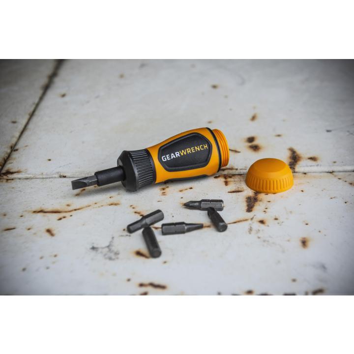 GEARWRENCH 80061R 6 - in - 1 Stubby Ratcheting Multi - Bit Driver - Mississauga Hardware Centre Inc