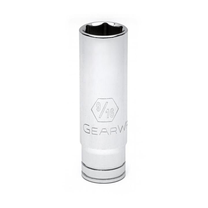GEARWRENCH 80368 3/8" Drive 6 Point Deep SAE Socket 9/16" - Mississauga Hardware Centre Inc