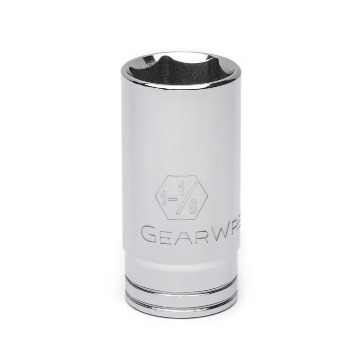 GEARWRENCH 80676 1/2" Drive 6 Point Deep SAE Socket 1 - 1/8" - Mississauga Hardware Centre Inc