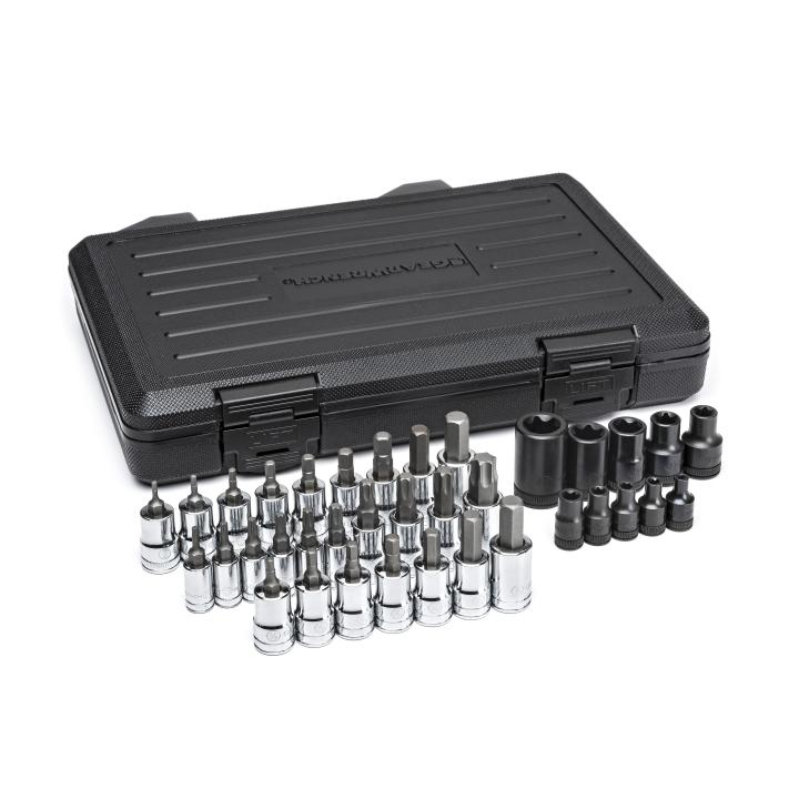 GEARWRENCH 80726 36 Piece 1/4", 3/8" & 1/2" Drive Standard Hex, E - Torx® & Torx® Bit SAE/Metric Socket Set - Mississauga Hardware Centre Inc