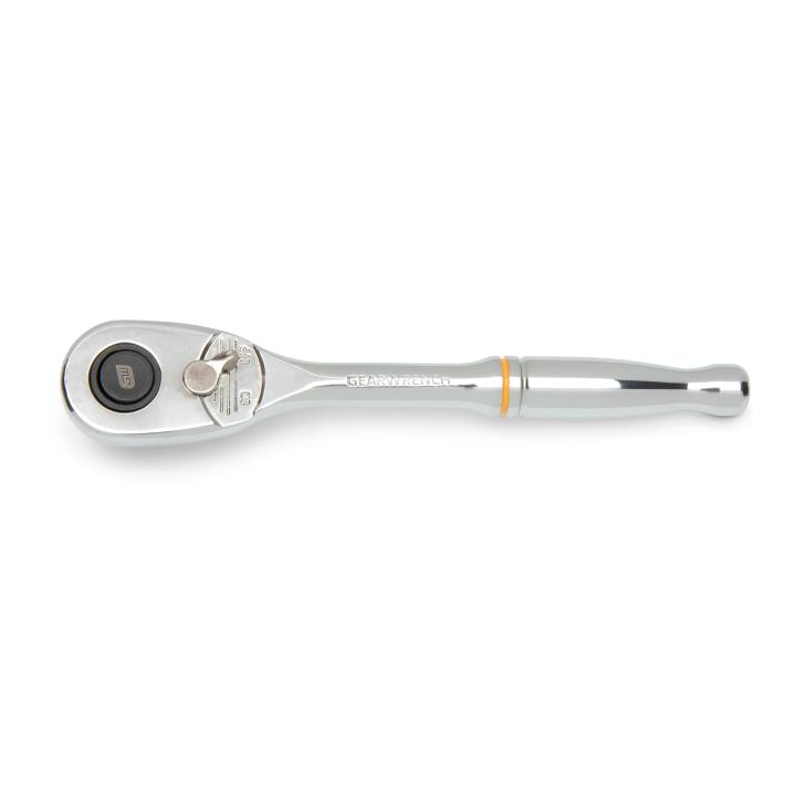 GEARWRENCH 81014T 1/4" Drive 90 - Tooth Quick Release Teardrop Ratchet 5" - Mississauga Hardware Centre Inc