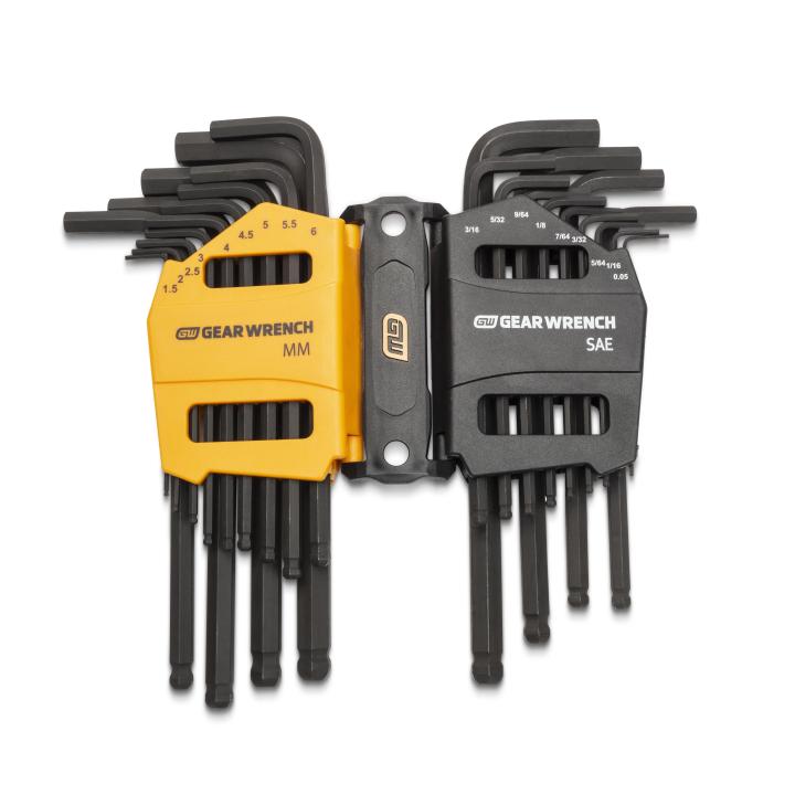 GEARWRENCH 83505 26 Piece SAE/Metric Ball End Long Arm Hex Key Set - Mississauga Hardware Centre Inc