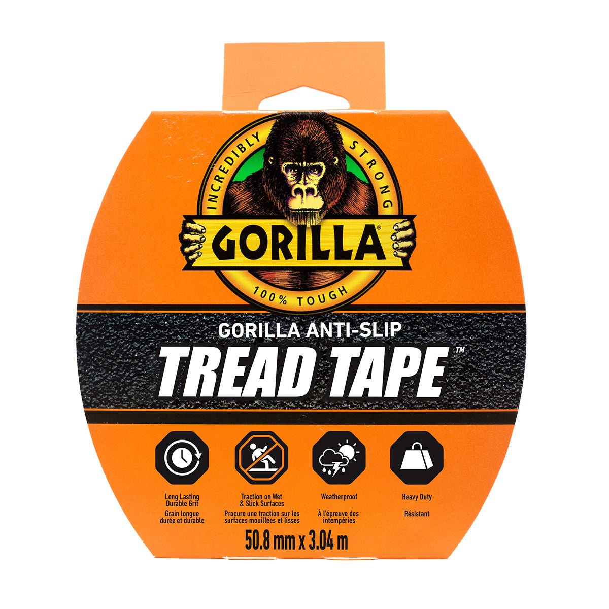 Gorilla 85001097 Tread Tape 3m Black - Mississauga Hardware Centre Inc