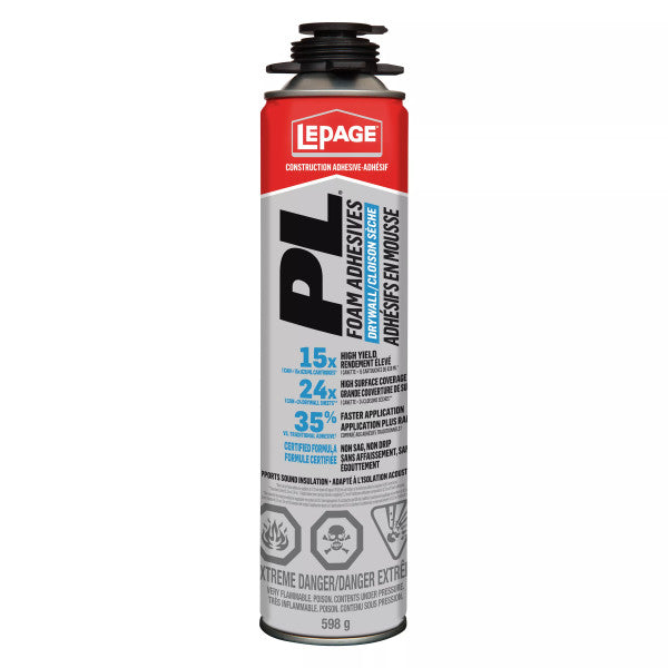 LePage 598g Gun Grade PL Drywall Foam Adhesive