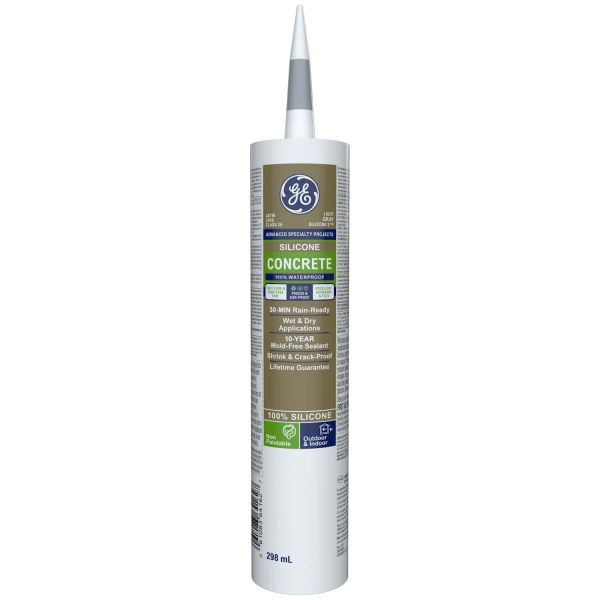 GE 300ml Concrete Silicone - Light Gray