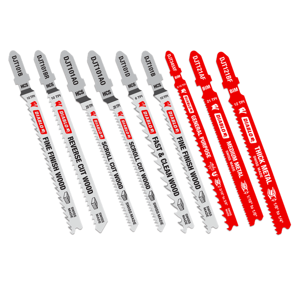DIABLO DJT10S Jig Saw Blade Set for Wood & Metal (10-pc)