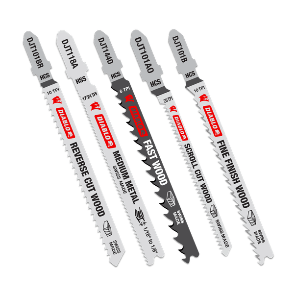 DIABLO DJT5S Jig Saw Blade Set for Wood & Metal (5-pc)