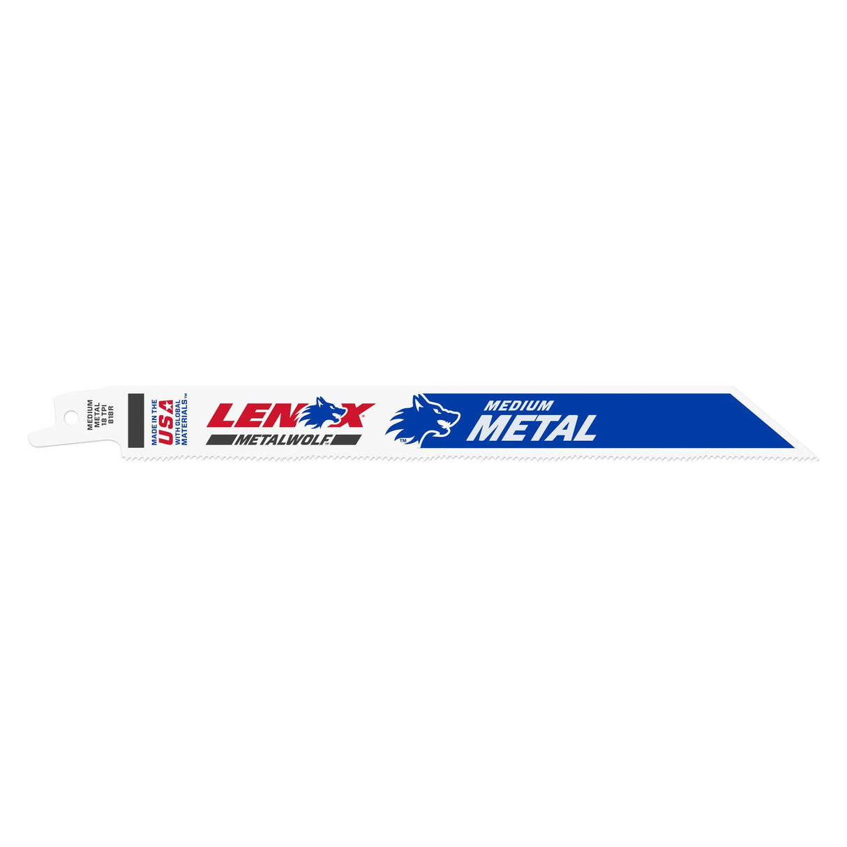 LENOX 20578818R METALWOLF™ WAVE EDGE™ 8" Reciprocating Saw Blades 18 TPI - 5/PK - Mississauga Hardware Centre Inc