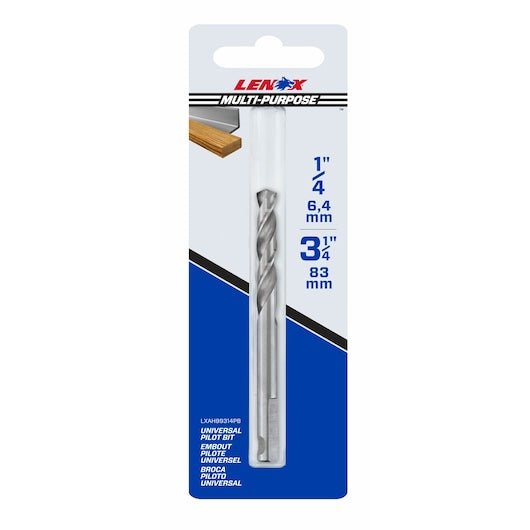 LENOX LXAH9334SPB 1/4" Hole Saw Pilot Drill Bit - Mississauga Hardware Centre Inc