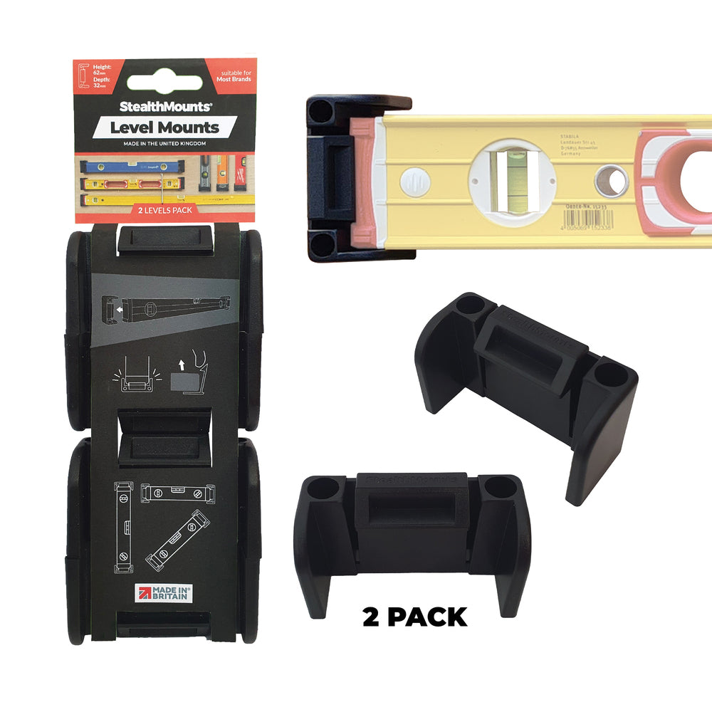 StealthMount OM-LM-BLK-2 Level Mounts, 2 Pack