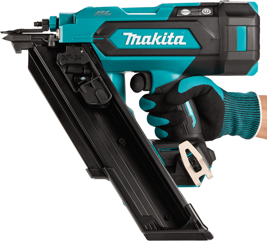 Makita DBN900ZK 18V LXT® Lithium‑Ion Cordless 30º Clipped Head 3‑1/2" Framing Nailer, Tool Only - Mississauga Hardware Centre Inc