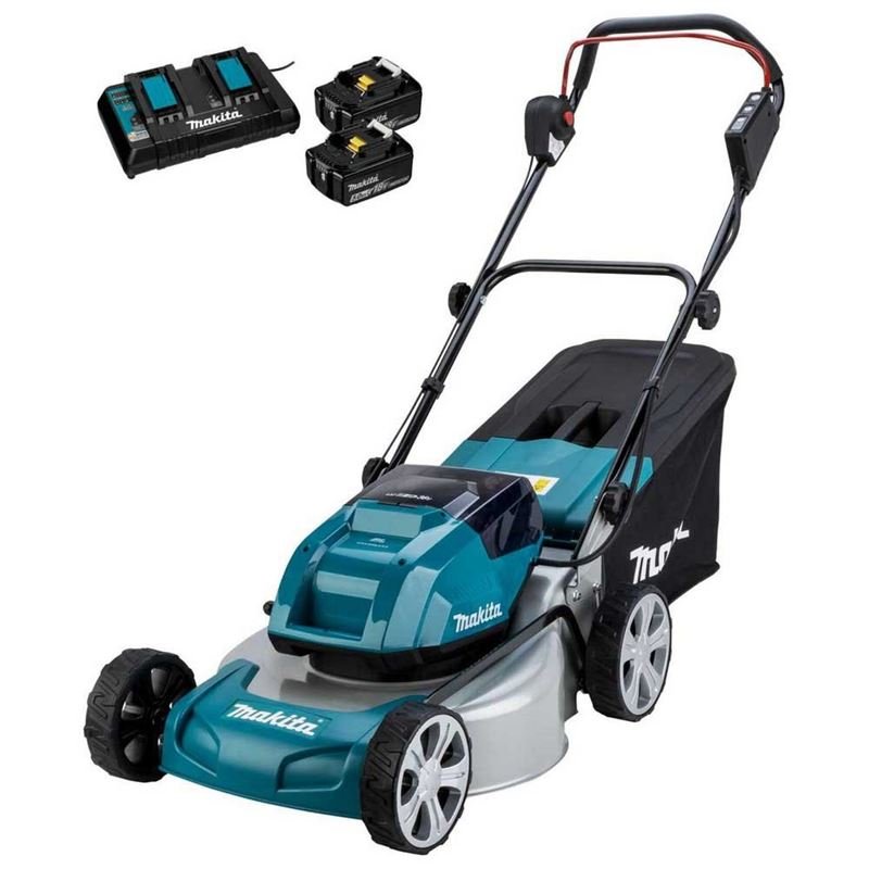 Makita | DLM463PT2 36V(18Vx2) LXT Brushless 18" Lawn Mower, 5.0Ah x2Kit - Mississauga Hardware Centre Inc