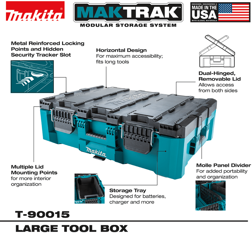 Makita MAKTRAK™ Large Tool Box - Mississauga Hardware Centre Inc