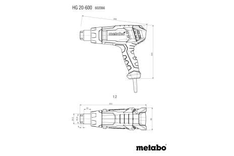 METABO 602066420 HG 20 - 600 Hot Air Gun - Mississauga Hardware Centre Incmetabo602066420