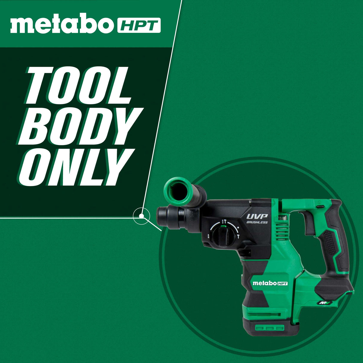 metabo HPT 36V MultiVolt™ 1 - 1/8" SDS Plus Rotary Hammer w/ UVP (Tool Body Only) - Mississauga Hardware Centre Inc