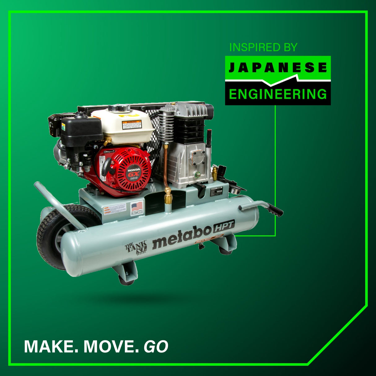 metabo HPT EC2610EAM 9 Gallon Gas Powered Wheelbarrow Air Compressor - Mississauga Hardware Centre Incmetabo HPTEC2610EAM