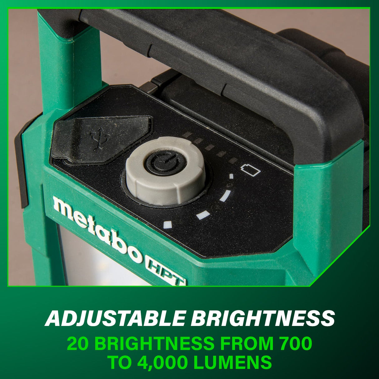 metabo HPT UB18DCQ4M 18V MultiVolt Cordless 4,000 Lumen LED Work Light (Tool Body Only) - Mississauga Hardware Centre Inc