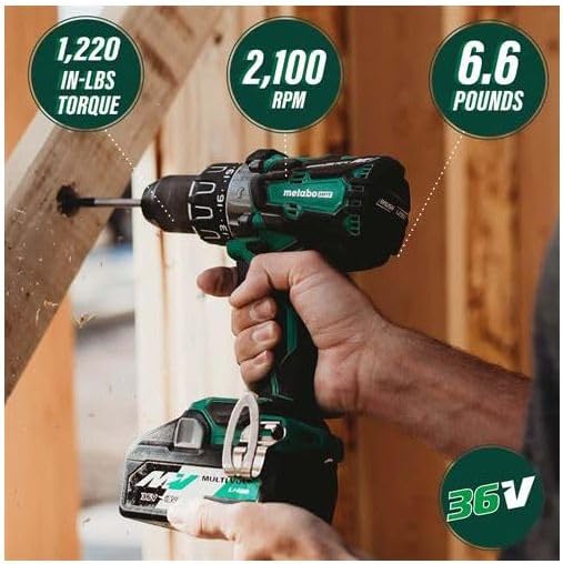 metabo HPTDV36DCQ4M 36V MultiVolt™ Cordless Brushless 1/2" Hammer Drill (Tool Only) - Mississauga Hardware Centre Inc