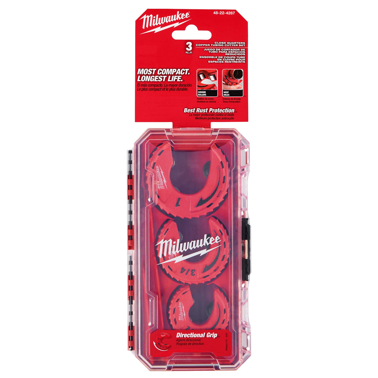 Millwaukee 48 - 22 - 4267 3pc Close Quarters Tubing Cutter Set - Mississauga Hardware Centre Inc