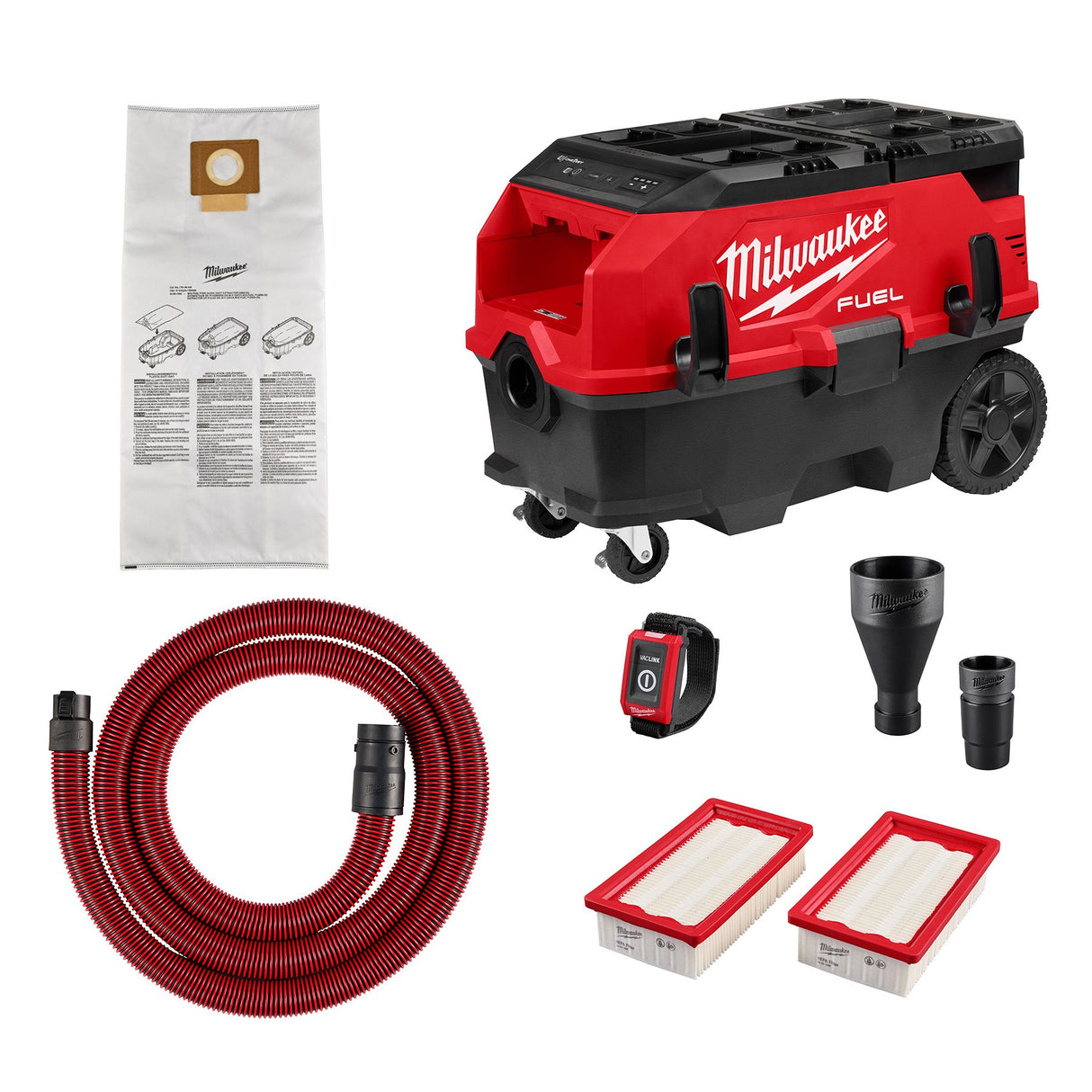 Milwaukee 0888 - 20 M18 FUEL™ 9 Gallon Dual Battery Dust Extractor with VACLINK™ - Mississauga Hardware Centre Inc