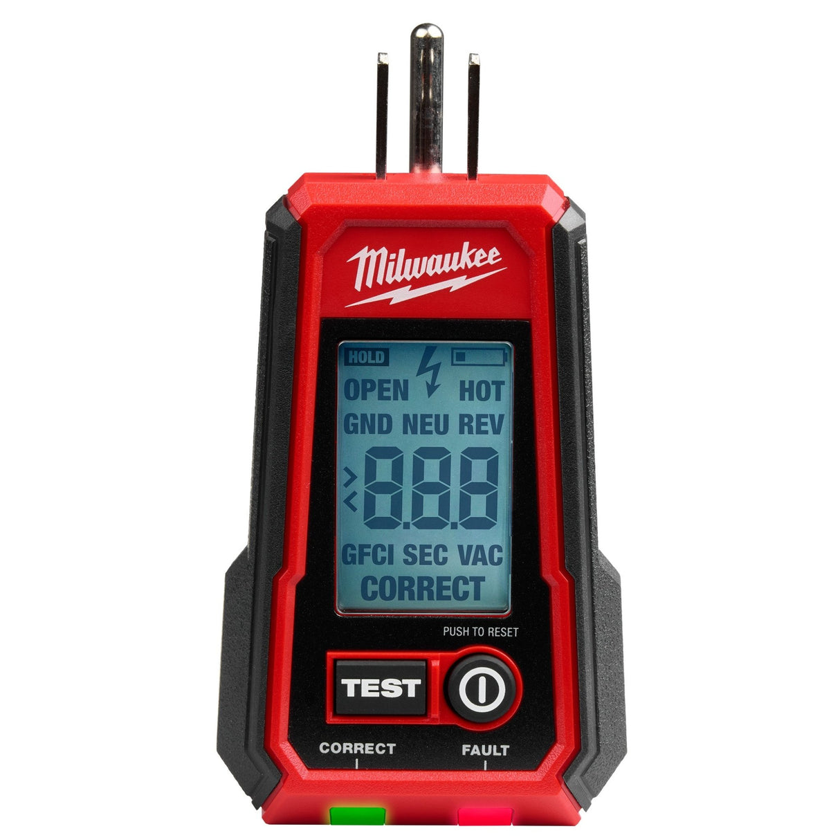 Milwaukee 2224 - 20 Digital GFCI Receptacle Tester - Mississauga Hardware Centre Inc