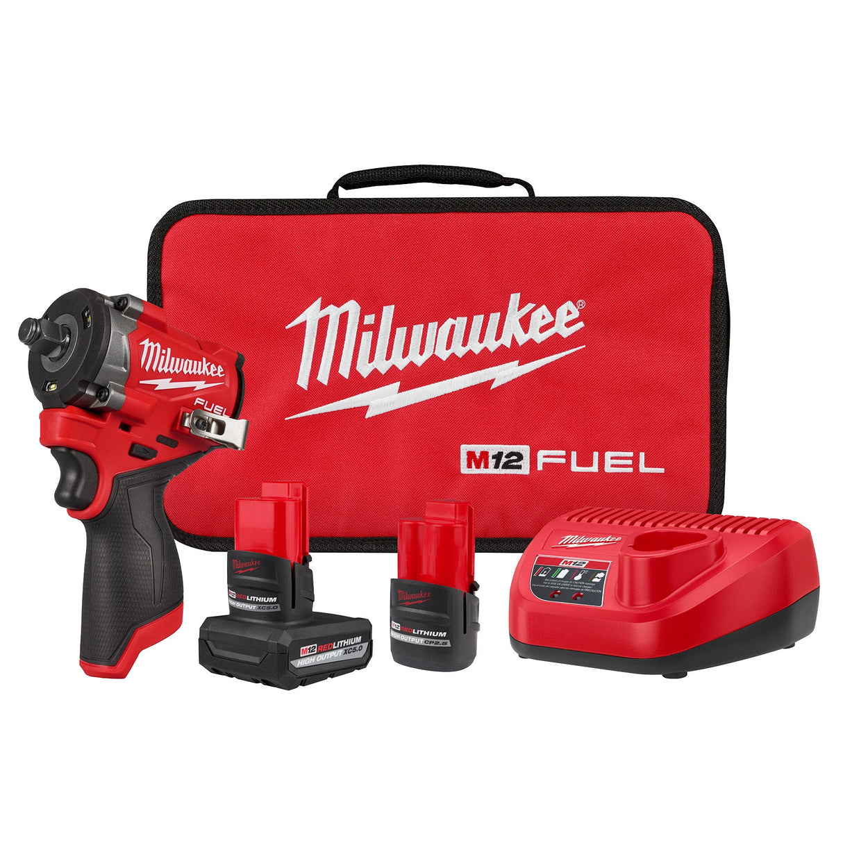 Milwaukee 2563 - 22 M12 FUEL™ Stubby 1/2" Impact Wrench Kit - Mississauga Hardware Centre Inc