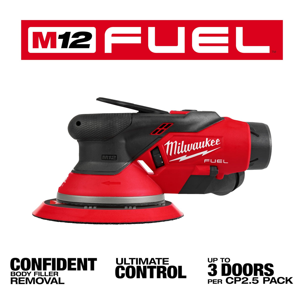 Milwaukee 2585 - 22 M12™ FUEL™ 6" Random Orbital Sander Kit (3/16") - Mississauga Hardware Centre Inc