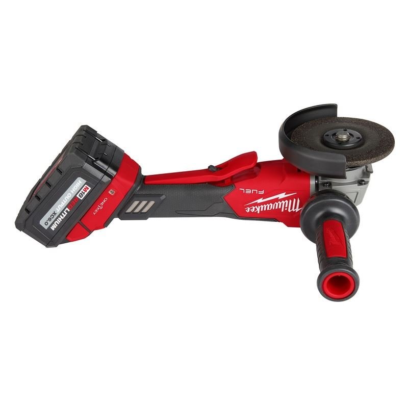 Milwaukee 2882 - 22 M18 FUEL 4 - 1/2n / 5in Braking Grinder w/ ONE - KEY Paddle Switch, No Lock - Mississauga Hardware Centre Inc