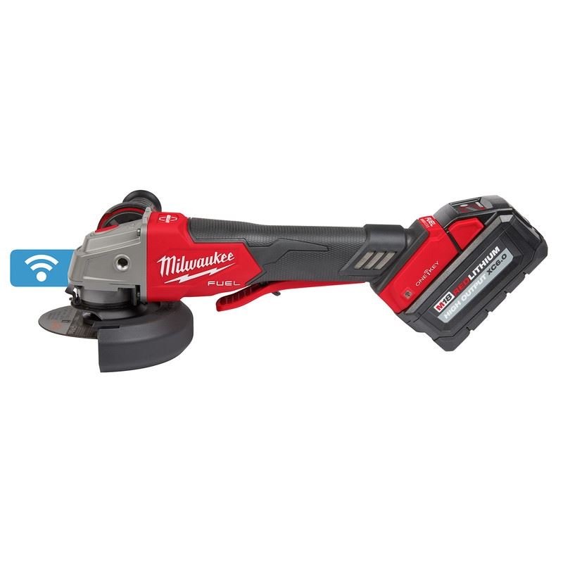 Milwaukee 2882 - 22 M18 FUEL 4 - 1/2n / 5in Braking Grinder w/ ONE - KEY Paddle Switch, No Lock - Mississauga Hardware Centre Inc