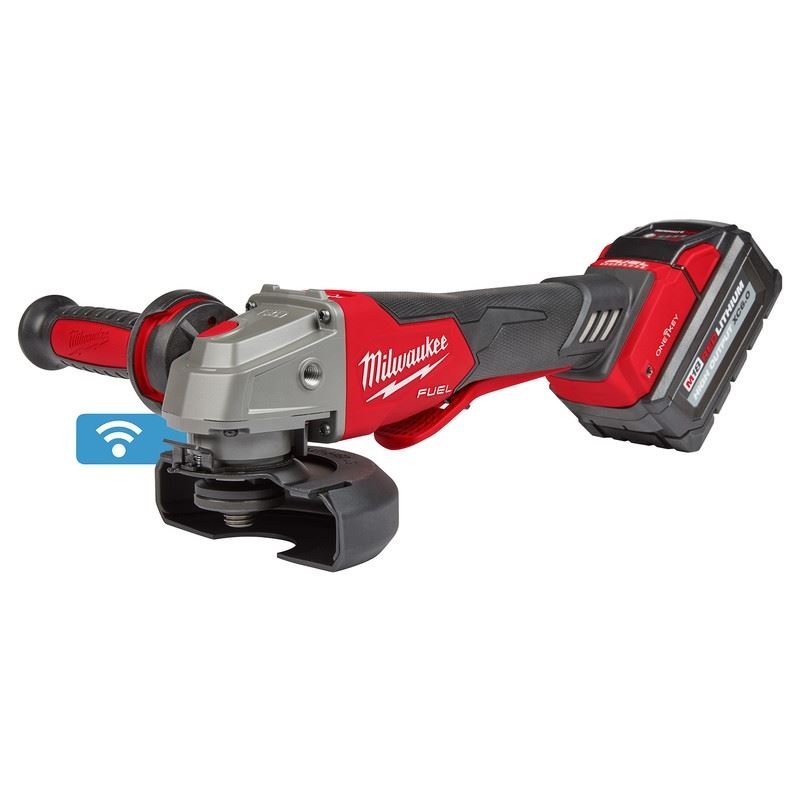 Milwaukee 2882 - 22 M18 FUEL 4 - 1/2n / 5in Braking Grinder w/ ONE - KEY Paddle Switch, No Lock - Mississauga Hardware Centre Inc