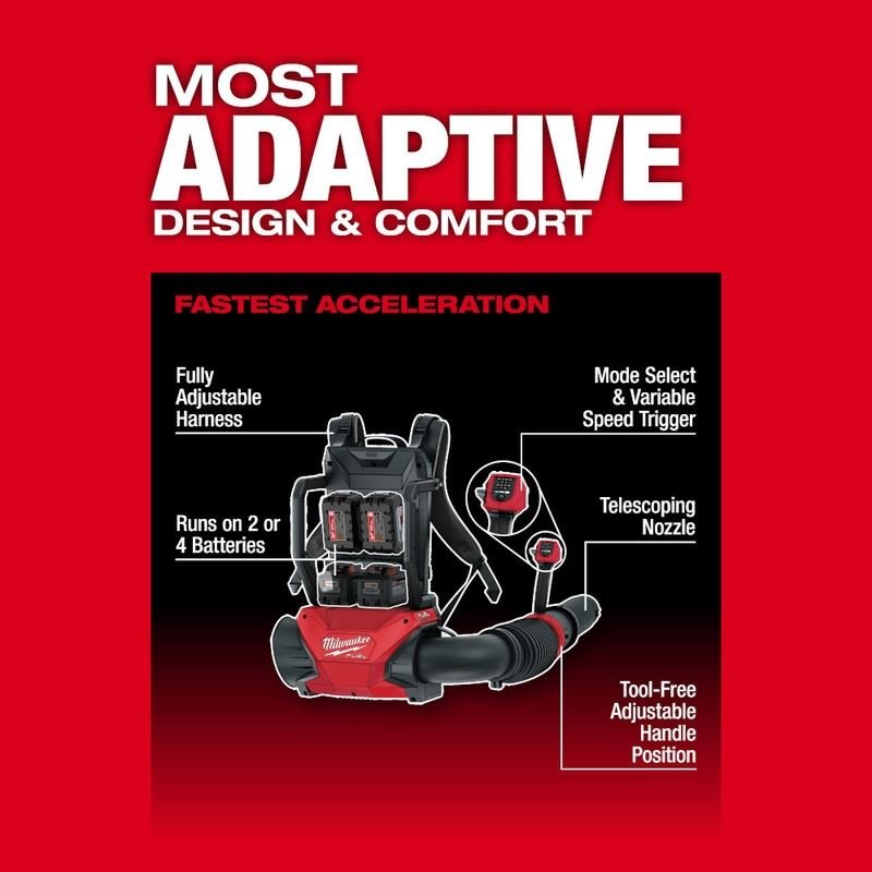 Milwaukee 3009 - 20 M18 FUEL Dual Battery Backpack Blower - Mississauga Hardware Centre Inc