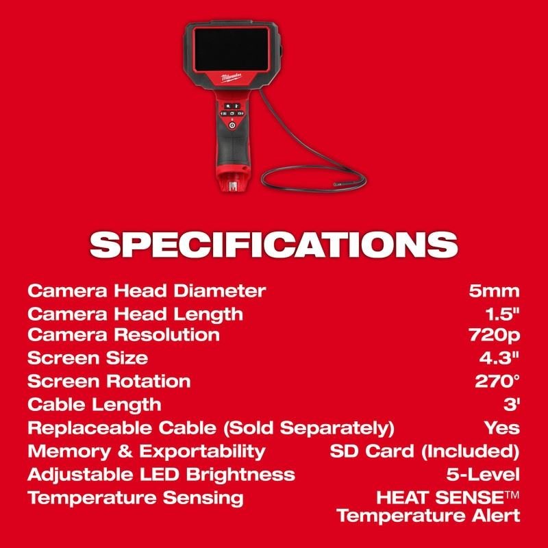 Milwaukee 3150 - 20 M12 Auto Technician Borescope - Mississauga Hardware Centre Inc