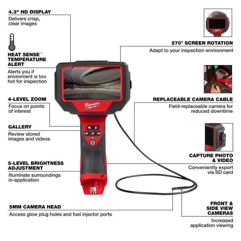 Milwaukee 3150 - 20 M12 Auto Technician Borescope - Mississauga Hardware Centre Inc