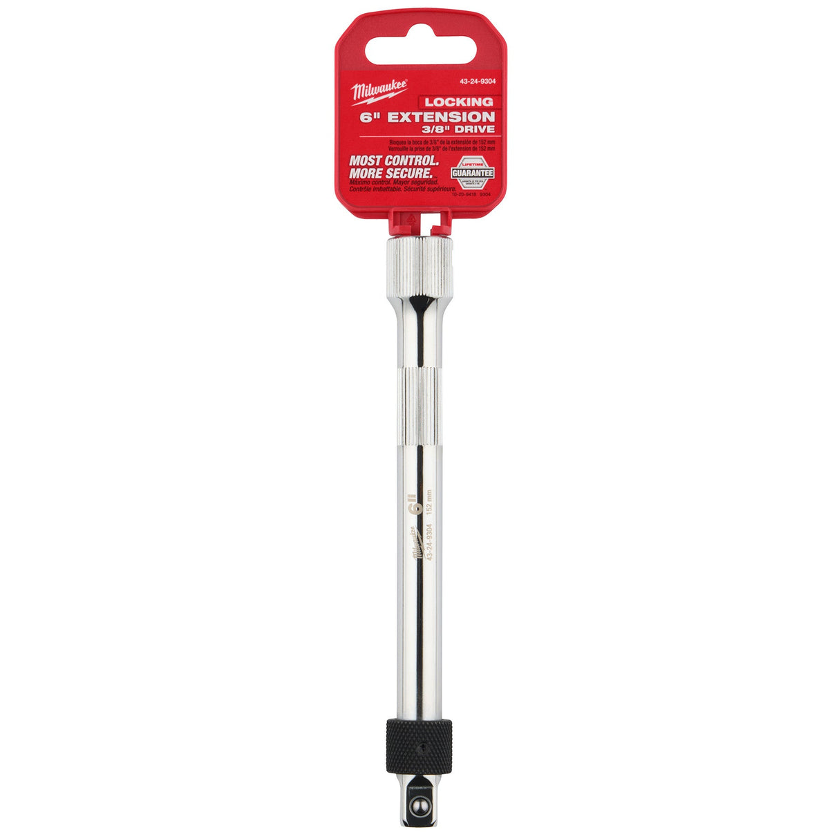 Milwaukee 43 - 24 - 9304 3/8" Drive 6" Locking Extension - Mississauga Hardware Centre Inc