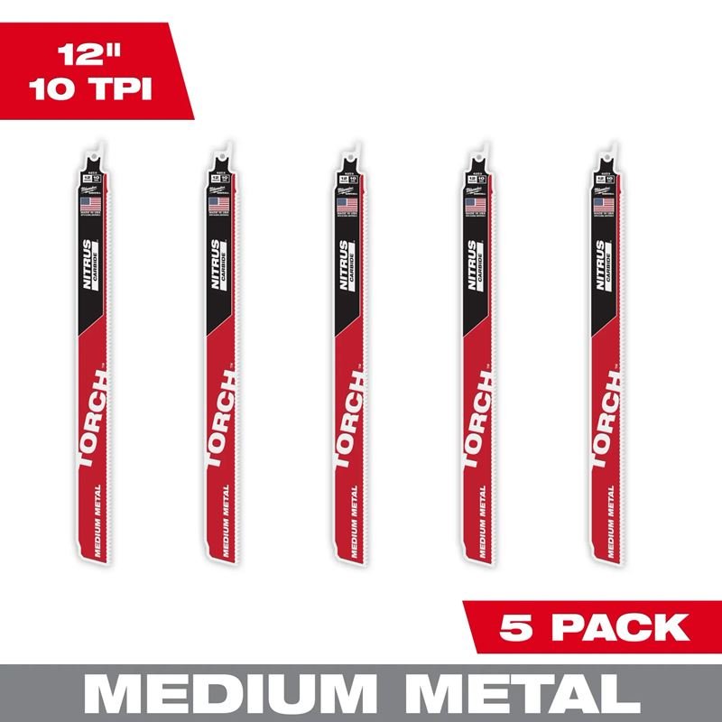 Milwaukee | 48 - 00 - 6553 Nitrus CARBIDE Teeth For Medium Metal 12 in 5 pk - Mississauga Hardware Centre Inc