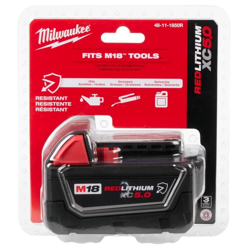 Milwaukee 48 - 11 - 1850R M18 REDLITHIUM XC5.0 Resistant Battery - Mississauga Hardware Centre Inc