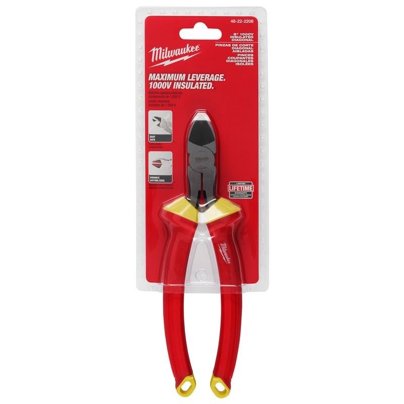 Milwaukee 48 - 22 - 2208 1000V Insulated 8in Diagonal Cutting Pliers - Mississauga Hardware Centre Inc
