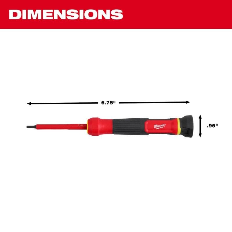 Milwaukee 48 - 22 - 2217 8 - in - 1 1000V Insulated Precision Multi - Bit Screwdriver - Mississauga Hardware Centre Inc