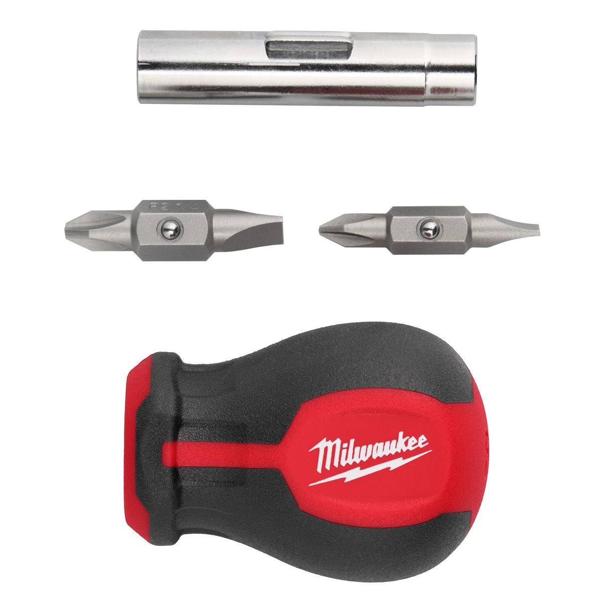 Milwaukee 48 - 22 - 2762 6 - IN - 1 Stubby Multi - Bit Screwdriver - Mississauga Hardware Centre Inc