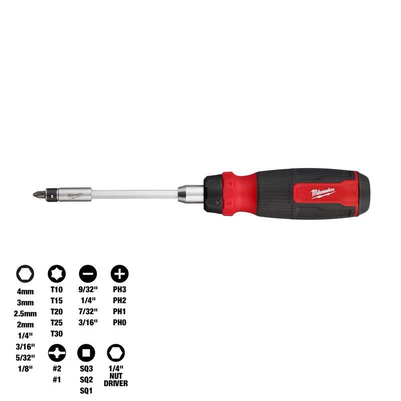 Milwaukee | 48 - 22 - 2904 27 - in - 1 Ratcheting Multi - Bit Screwdriver - Mississauga Hardware Centre Inc