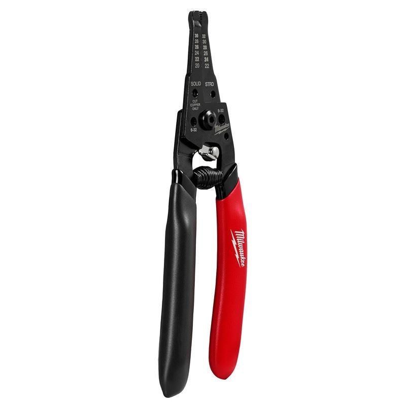 Milwaukee 48 - 22 - 3080 20 - 32 AWG Low Voltage Dipped Grip Wire Stripper and Cutter - Mississauga Hardware Centre Inc
