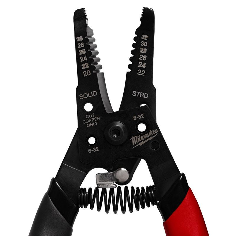Milwaukee 48 - 22 - 3080 20 - 32 AWG Low Voltage Dipped Grip Wire Stripper and Cutter - Mississauga Hardware Centre Inc