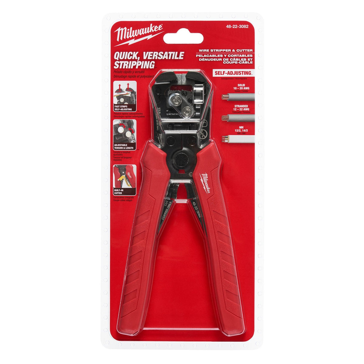 Milwaukee 48 - 22 - 3082 Self - Adjusting Wire Stripper & Cutter - Mississauga Hardware Centre Inc