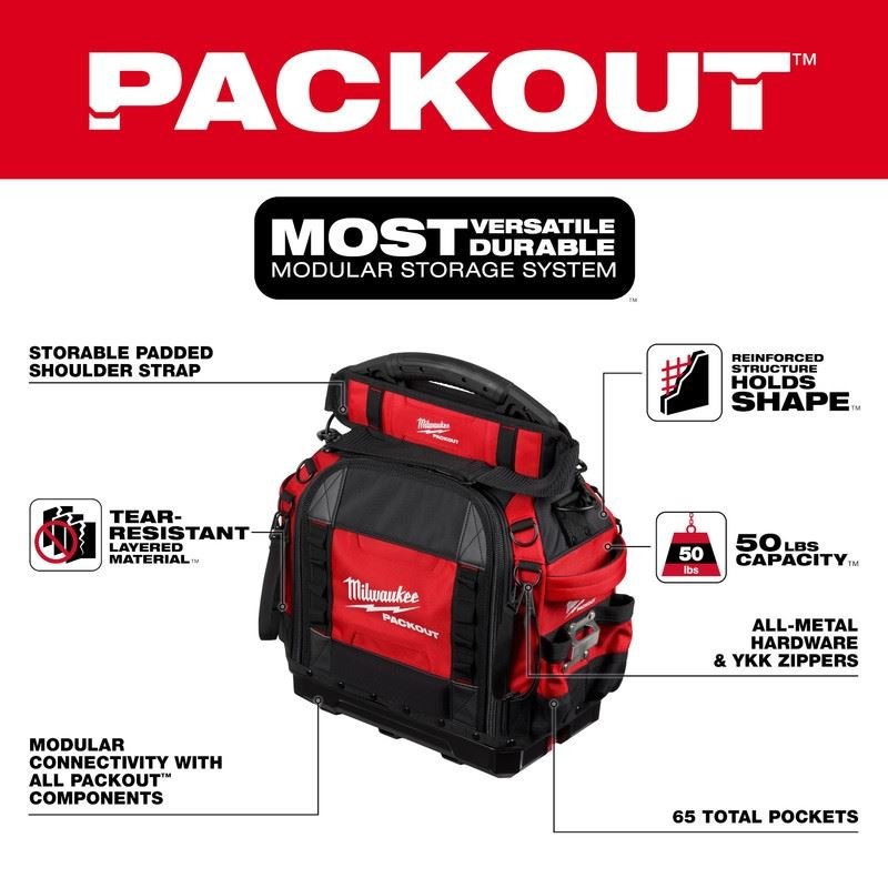 Milwaukee 48 - 22 - 8316 PACKOUT 15in Structured Tool Bag - Mississauga Hardware Centre Inc