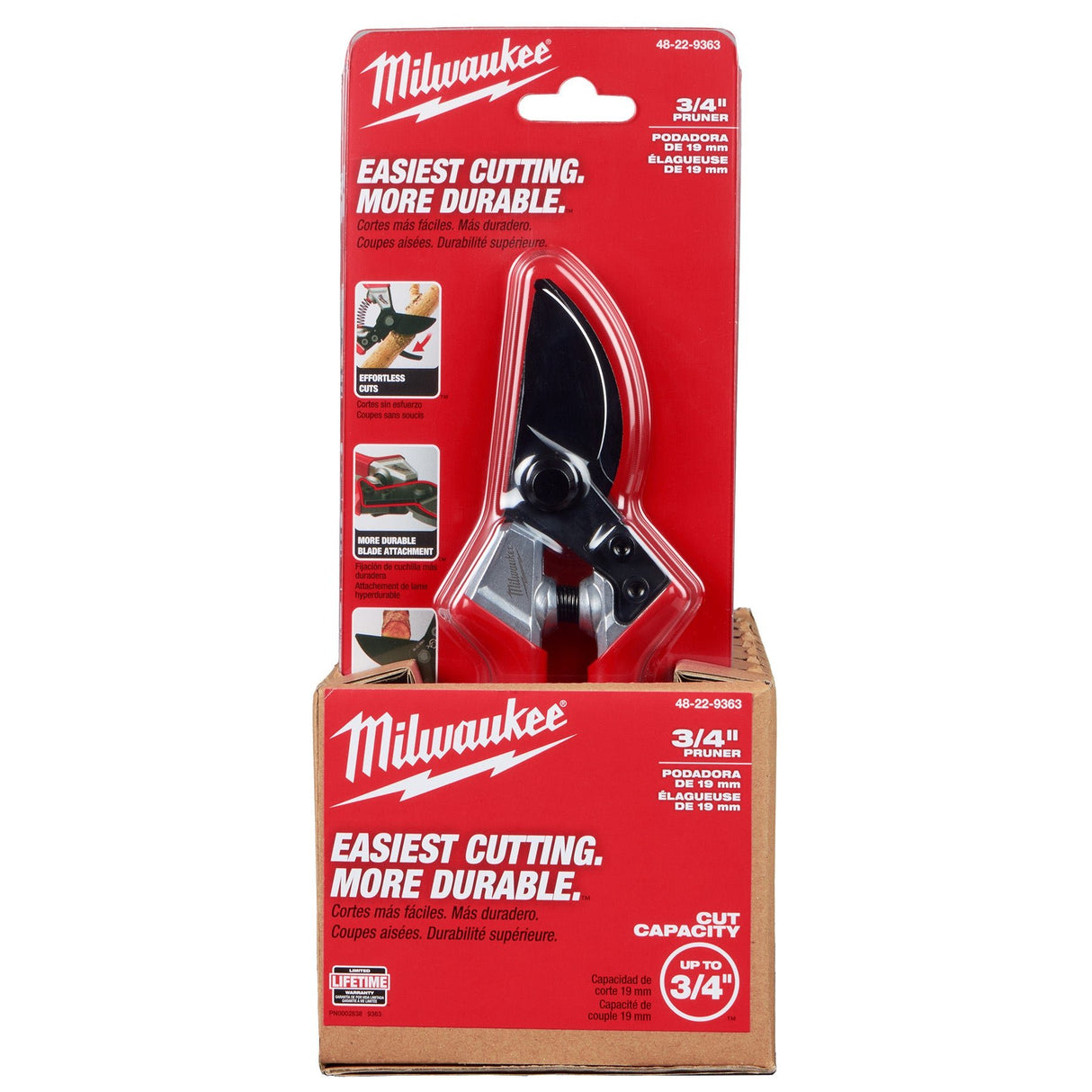 Milwaukee 48 - 22 - 9363 3/4" Pruner - Mississauga Hardware Centre Inc