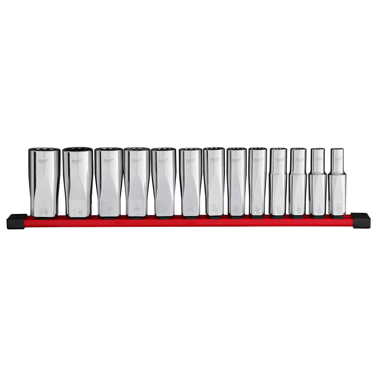 Milwaukee 48 - 22 - 9424 13pc 1/2” Drive 12 - Point Deep Well SAE Socket Set - Mississauga Hardware Centre Inc