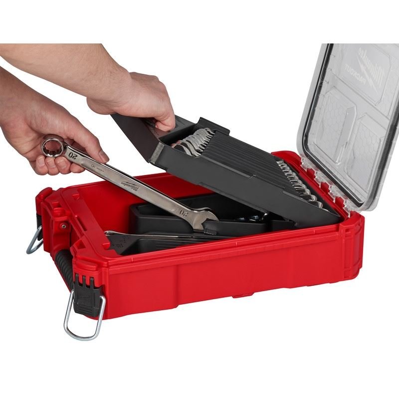 Milwaukee 48 - 22 - 9483 15pc Metric Combination Wrench Set with PACKOUT Compact Organizer - Mississauga Hardware Centre Inc