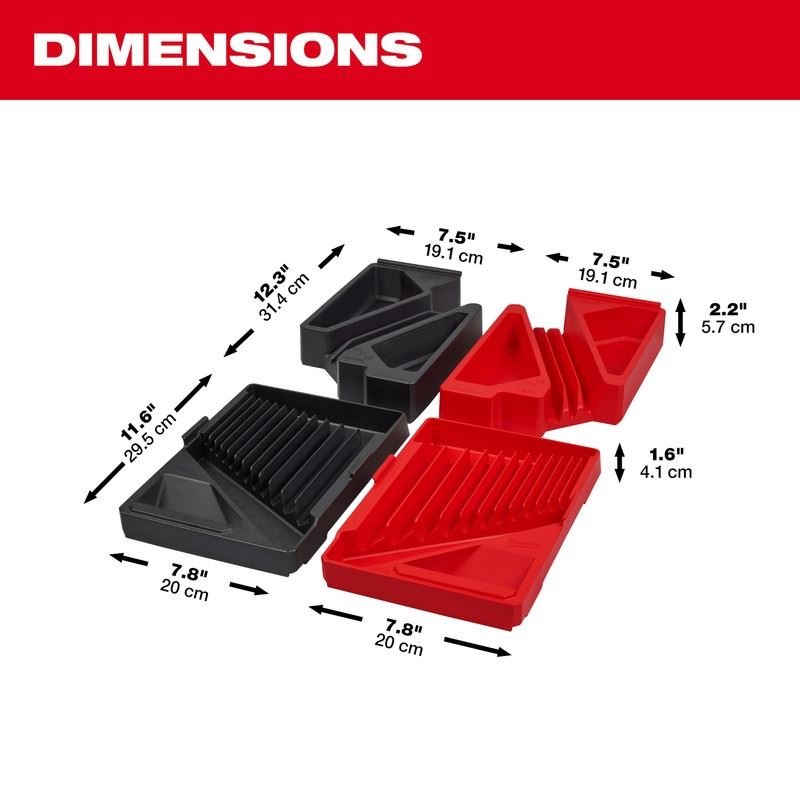 Milwaukee 48 - 22 - 9485T 30pc Metric and SAE Combination Wrench Trays - Mississauga Hardware Centre Inc