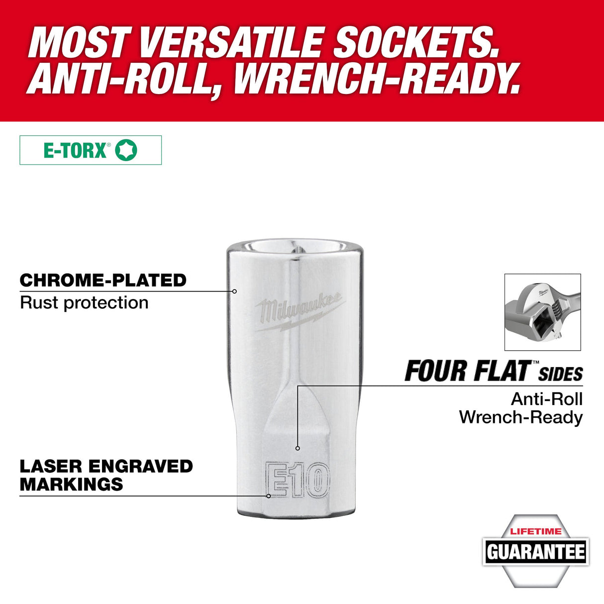 Milwaukee 48 - 22 - 9570 12pc 1/4”, 3/8”, & 1/2” Drive External TORX® Socket Set - Mississauga Hardware Centre Inc